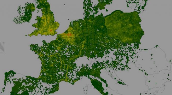 Carte des espèces exotiques envahissantes en Europe, EU