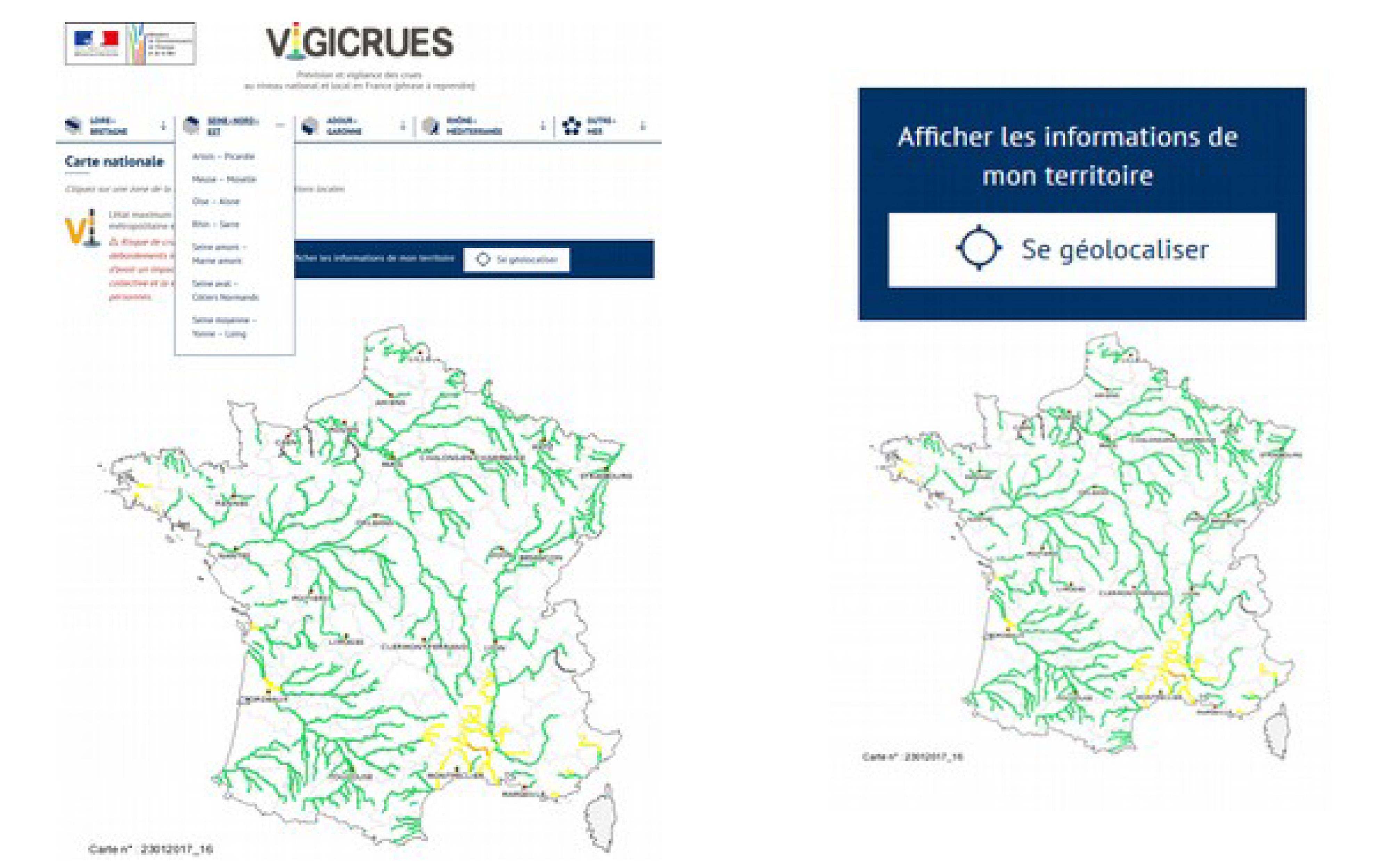 Annonce Le site Vigicrues fait peau neuve © Vigicrues