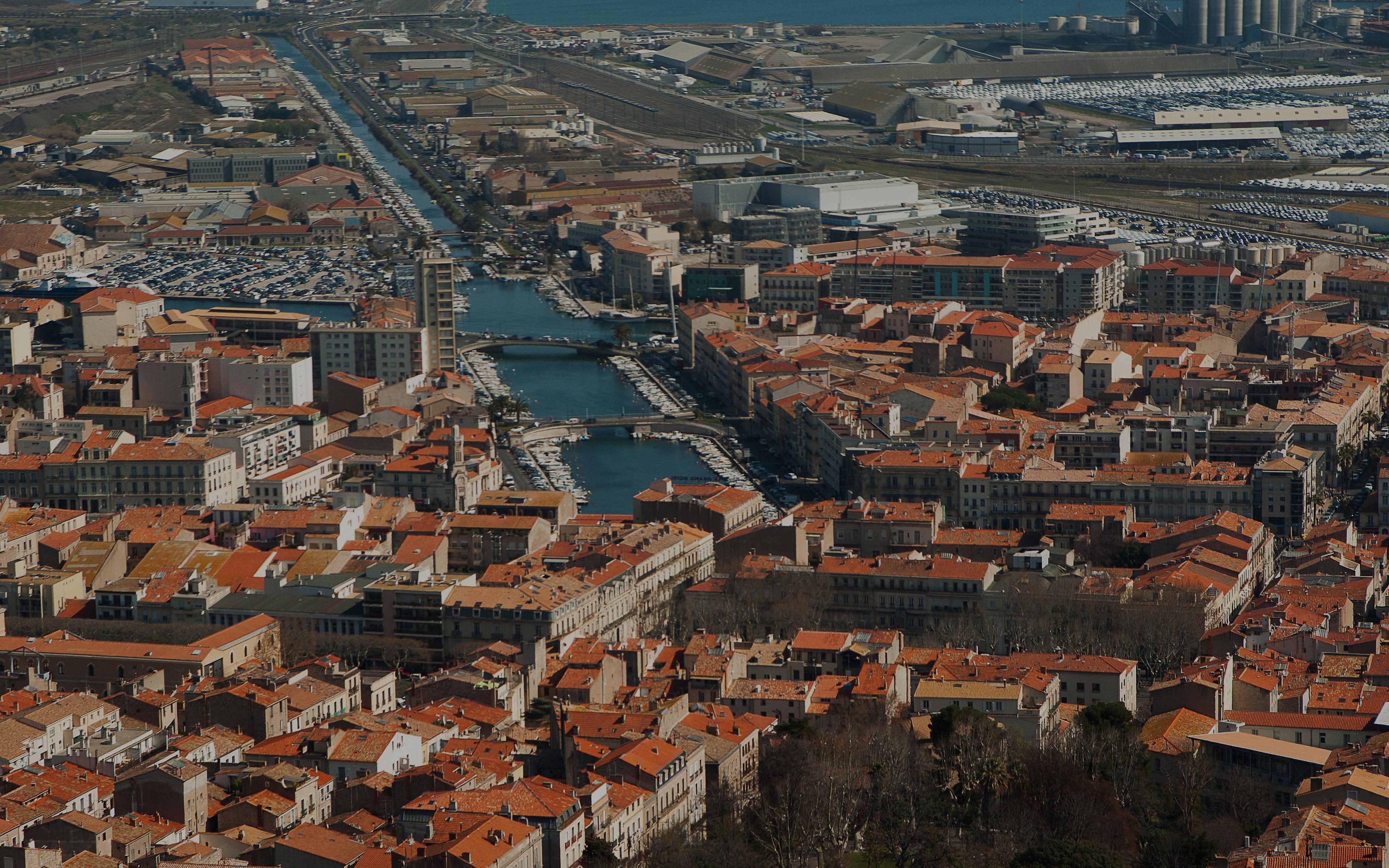 Ville, vue aérienne