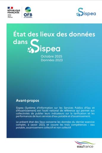État des lieux des données dans Sispea (Octobre 2025 - Données 2023) Etat des lieux Sispea 2023